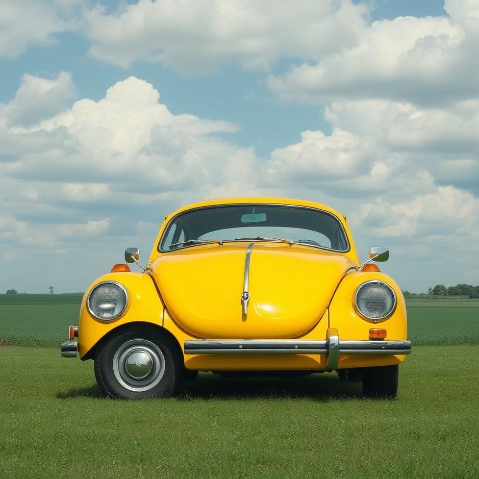 Dream : Big yellow car in a dream