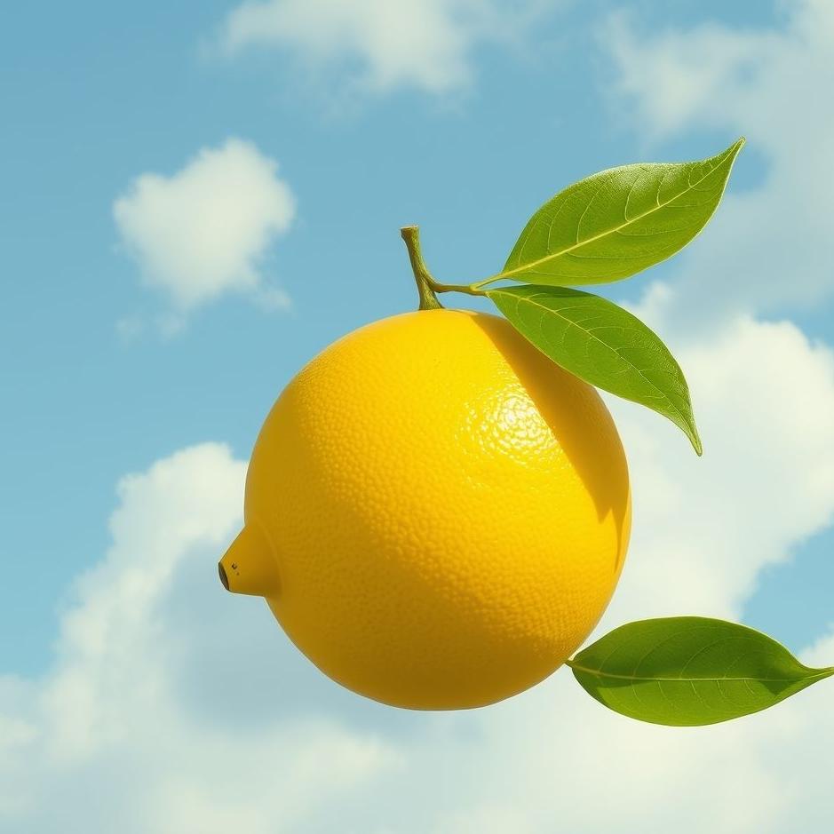 Dream : Big yellow lemon in a dream