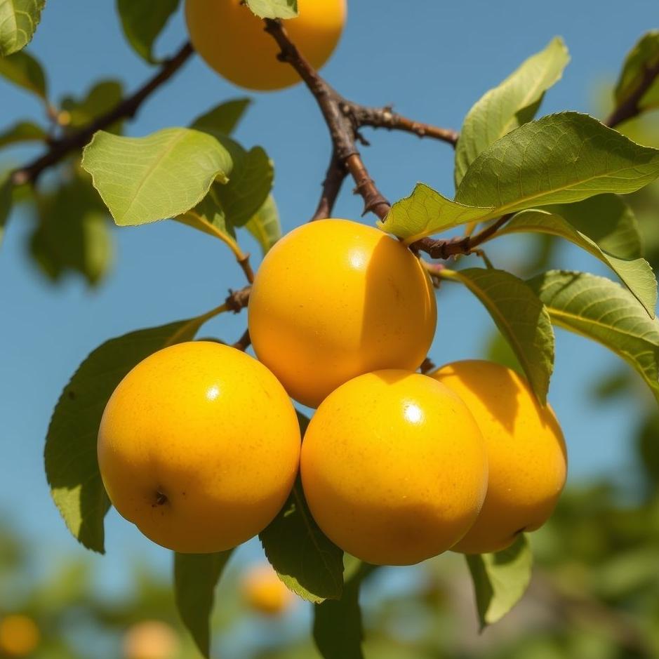 Dream : Big yellow plums in a dream