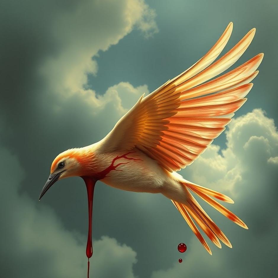 Dream : Bird's wing bleeding in a dream