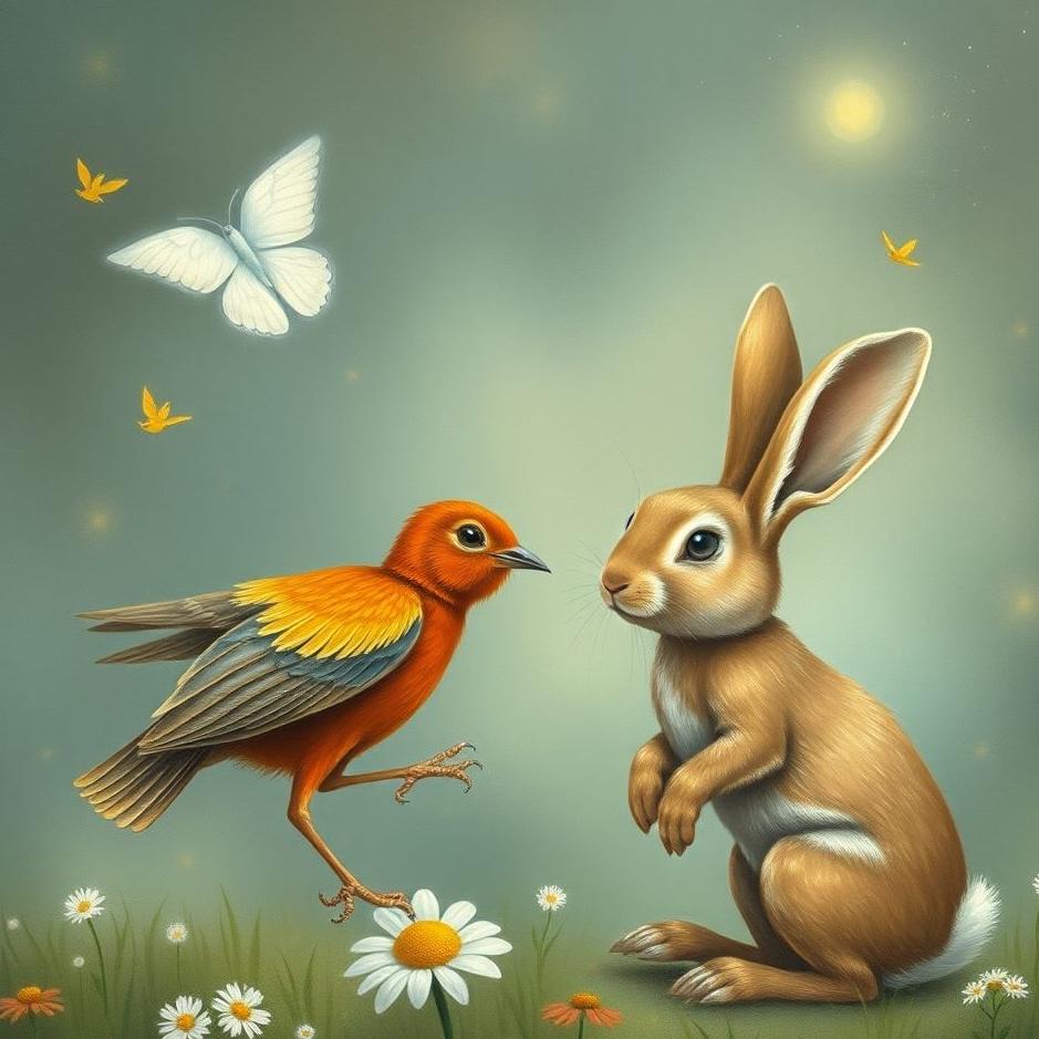 Dream : Bird and a rabbit in a dream