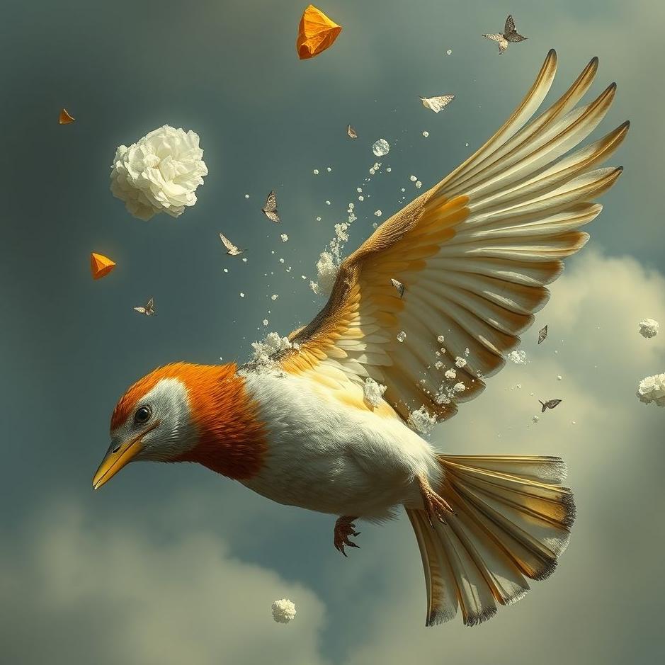 Dream : Bird being torn apart in a dream