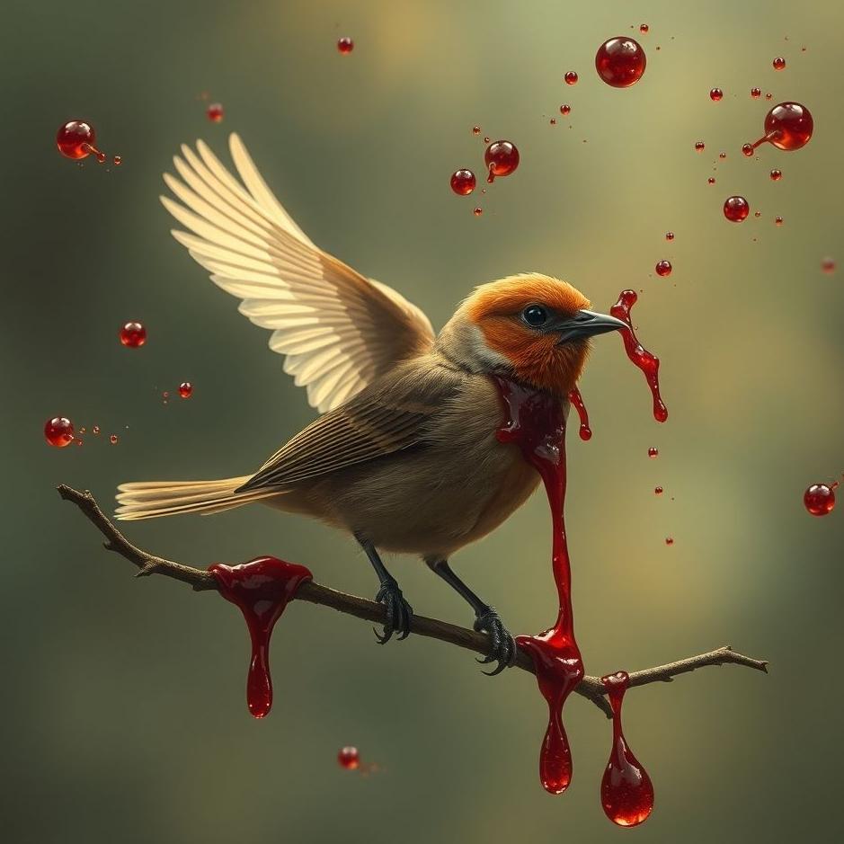 Dream : Bird blood in a dream