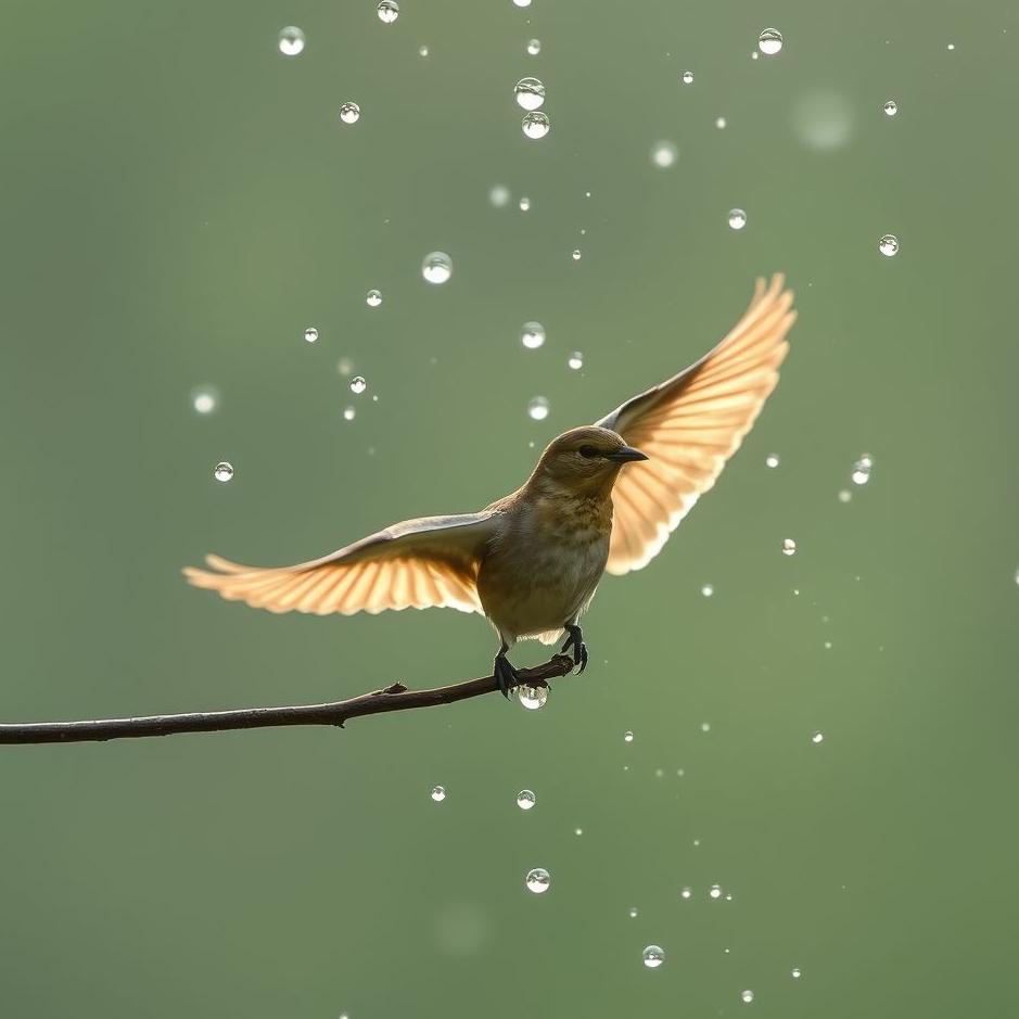 Dream : Bird droppings washed in a dream