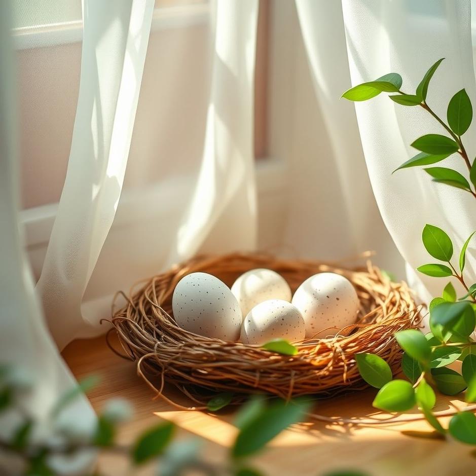 Dream : Bird eggs at home in a dream
