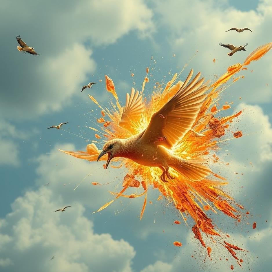 Dream : Bird explosion in a dream