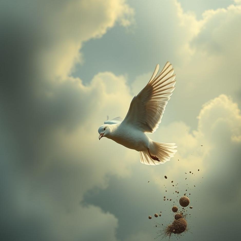 Dream : Bird falling to the ground in a dream