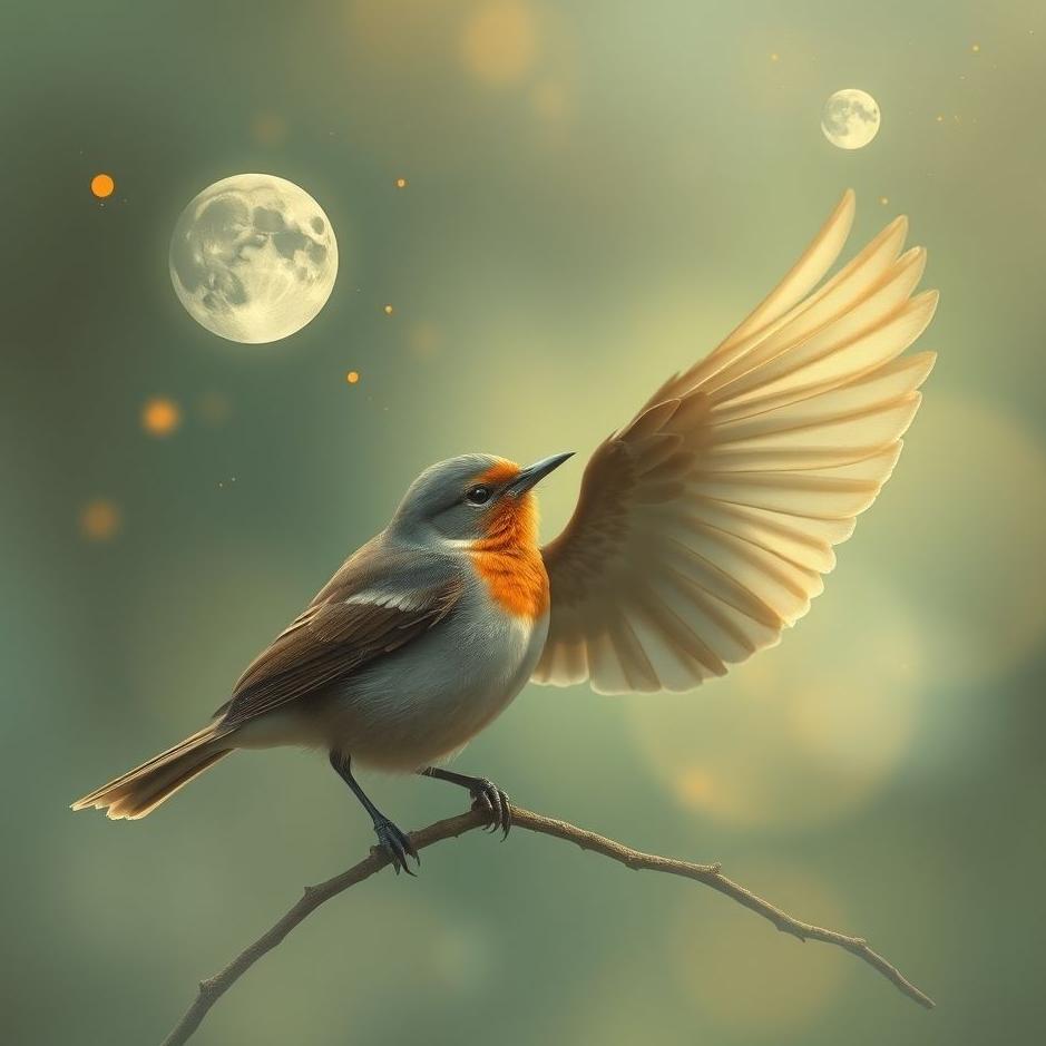 Dream : Bird kissing oneself in a dream