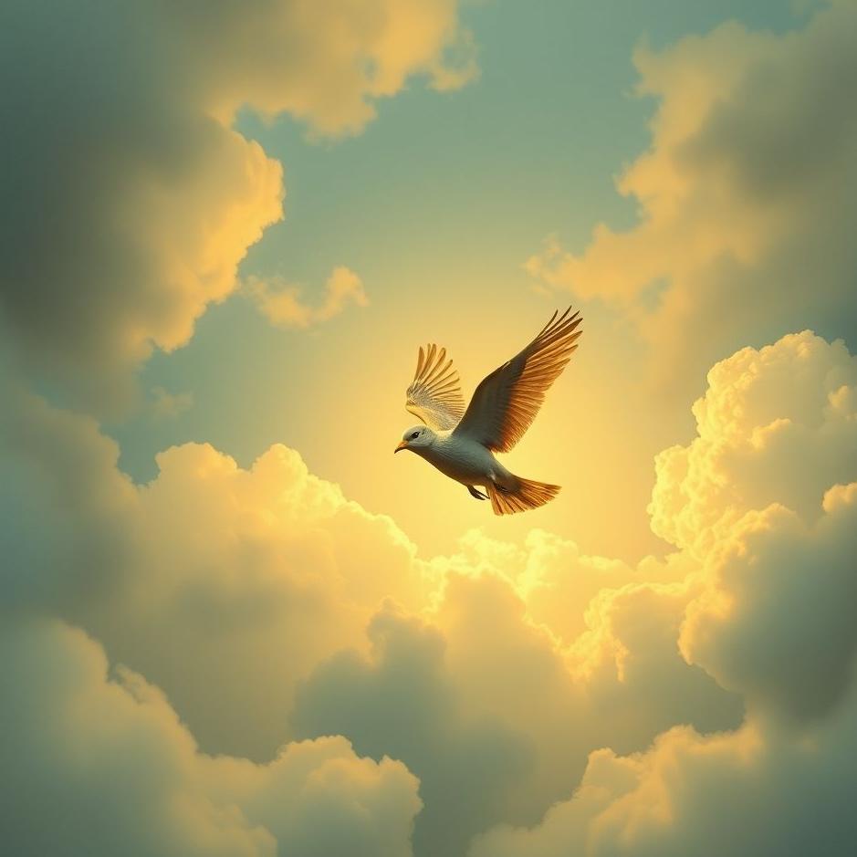 Dream : Bird land on your chest in a dream