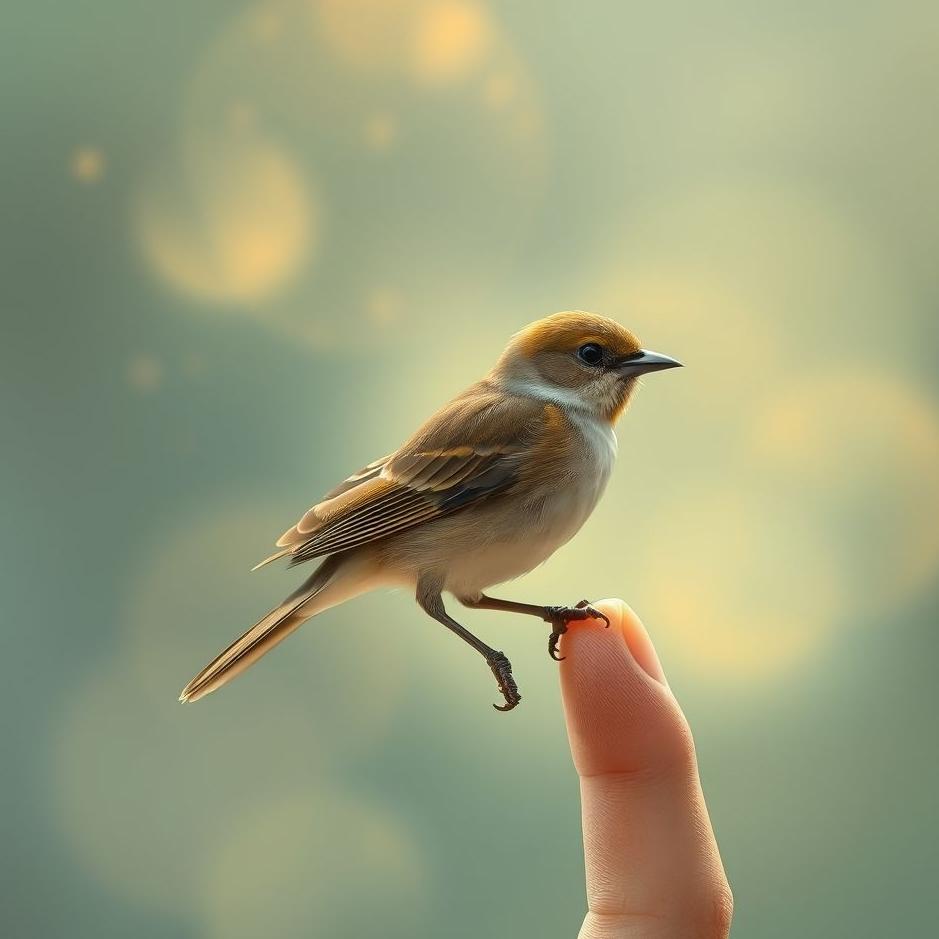 Dream : Bird perching on one's finger in a dream