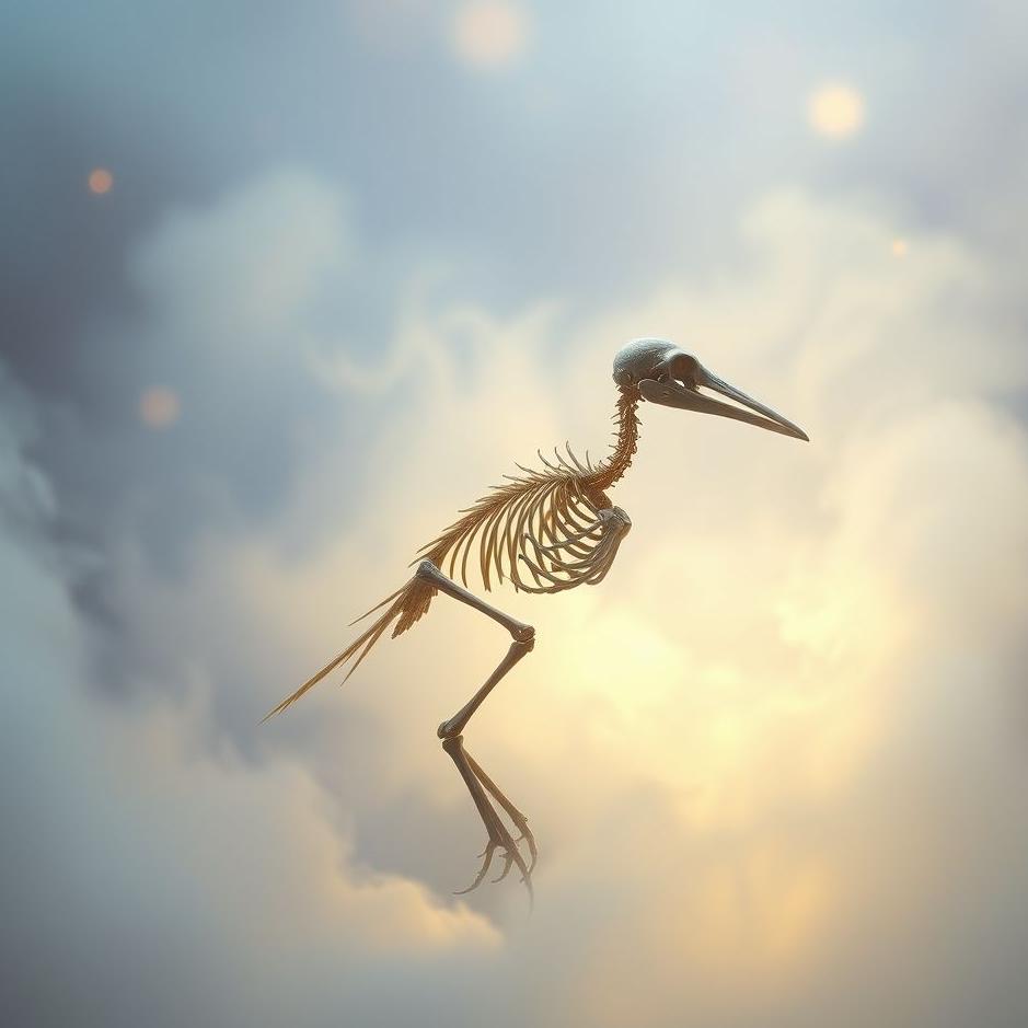 Dream : Bird skeleton in a dream