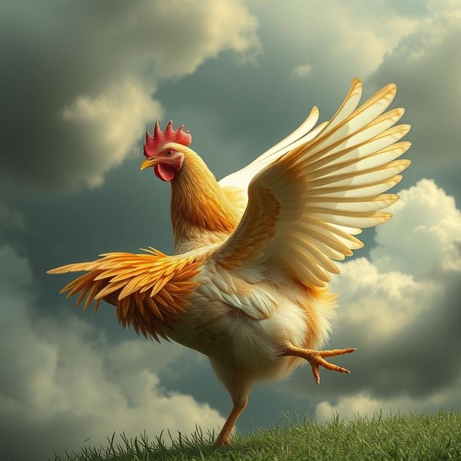 Dream : Bird turning into a chicken in a dream
