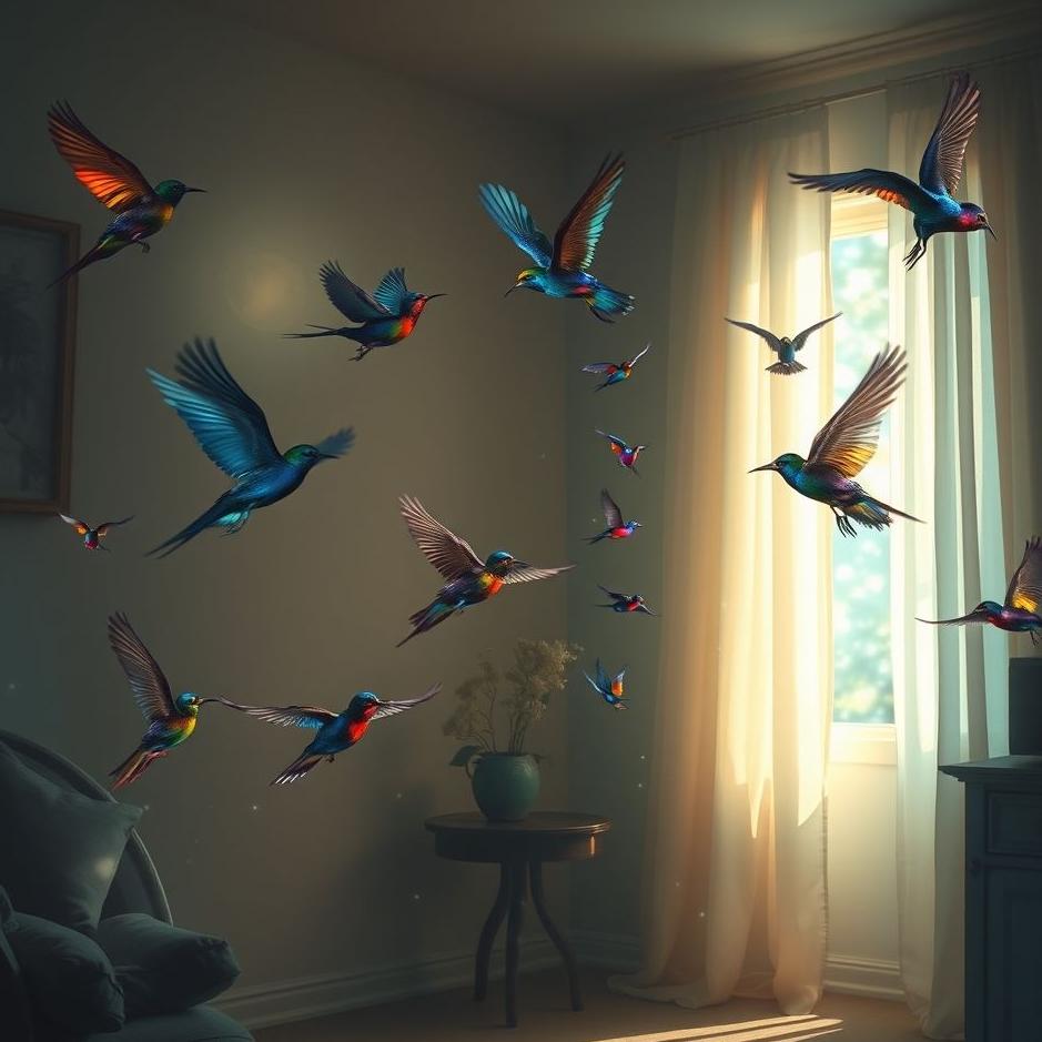 Dream : Birds entering the house in a dream