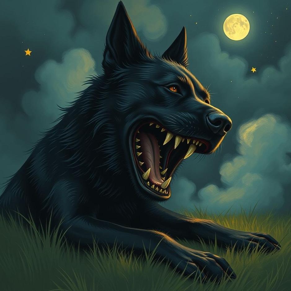 Dream : Biting a black dog in a dream