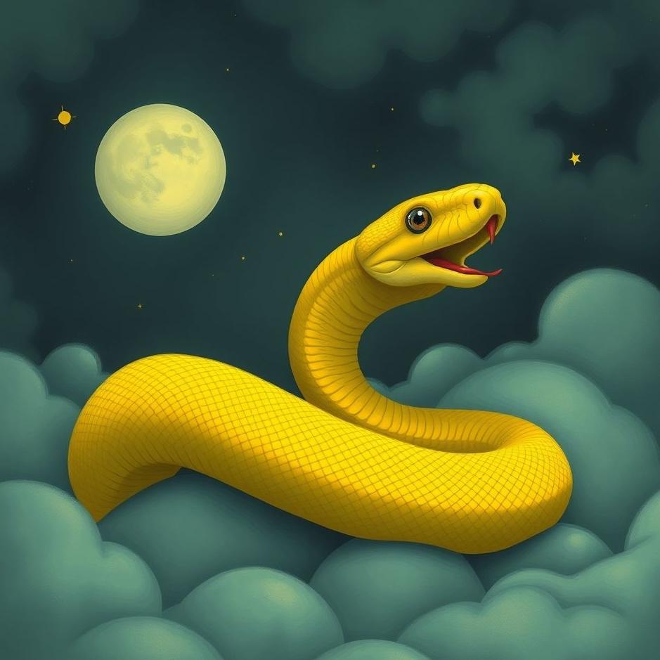 Dream : Bitten by a yellow snake in your dream