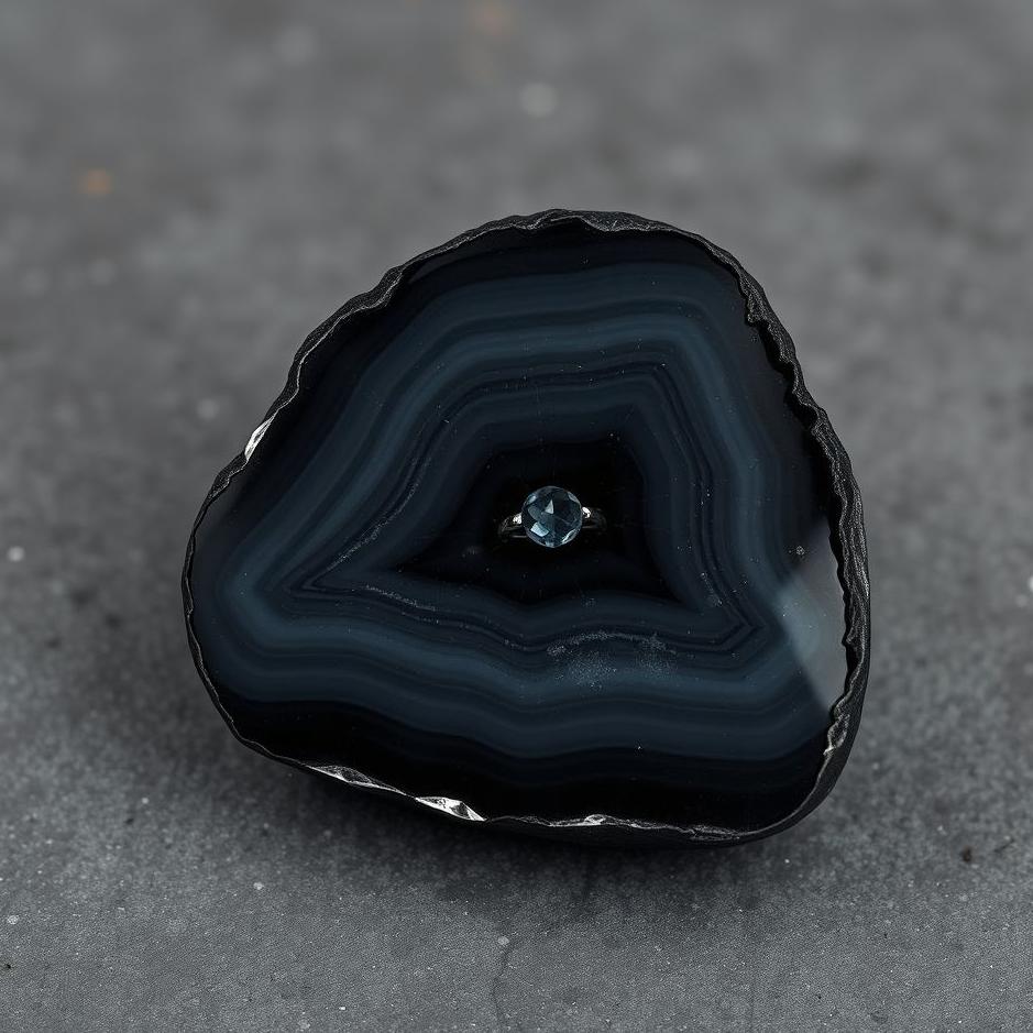 Dream : Black agate stone in a dream