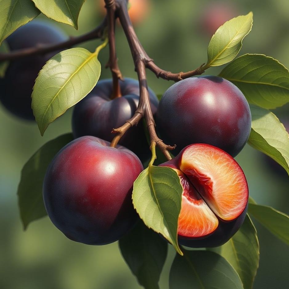 Dream : Black and large plums in a dream