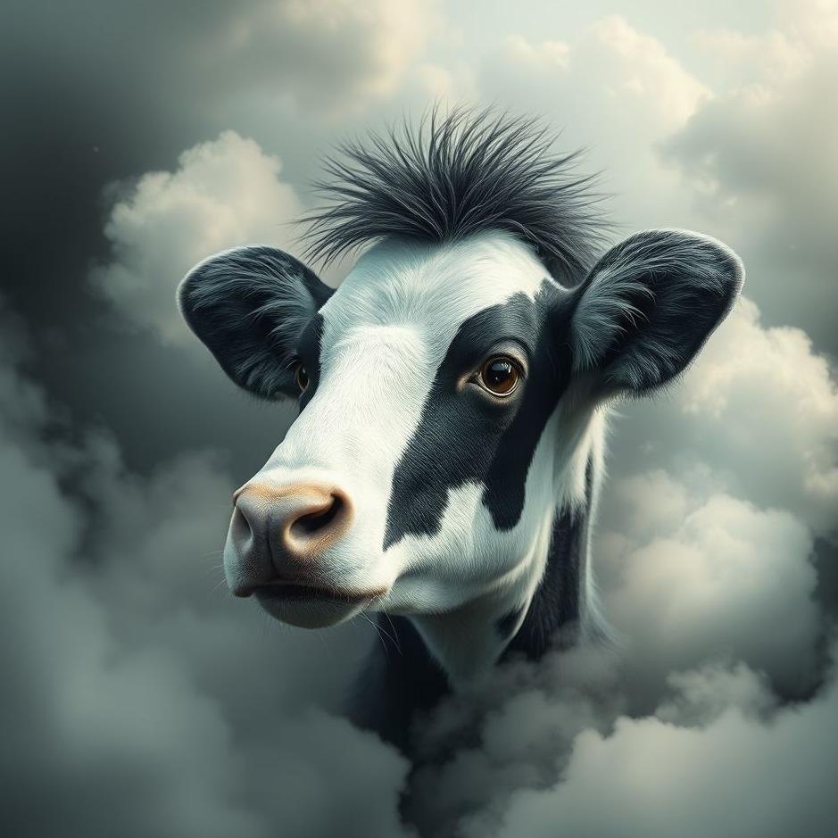 Dream : Black and white animal in a dream