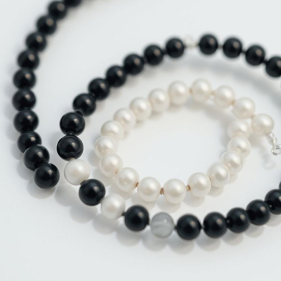 Dream : Black and white beads in a dream