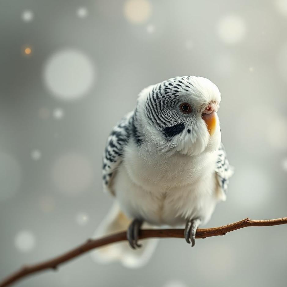 Dream : Black and white budgie in a dream