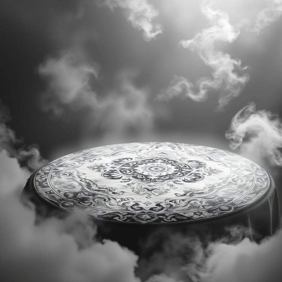 Dream : Black and white carpet in a dream