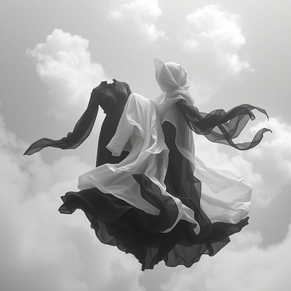 Dream : Black and white clothes in a dream