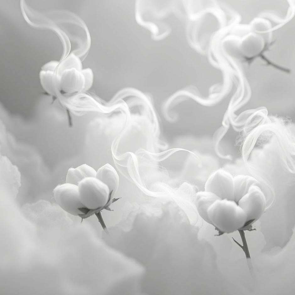 Dream : Black and white cotton in a dream