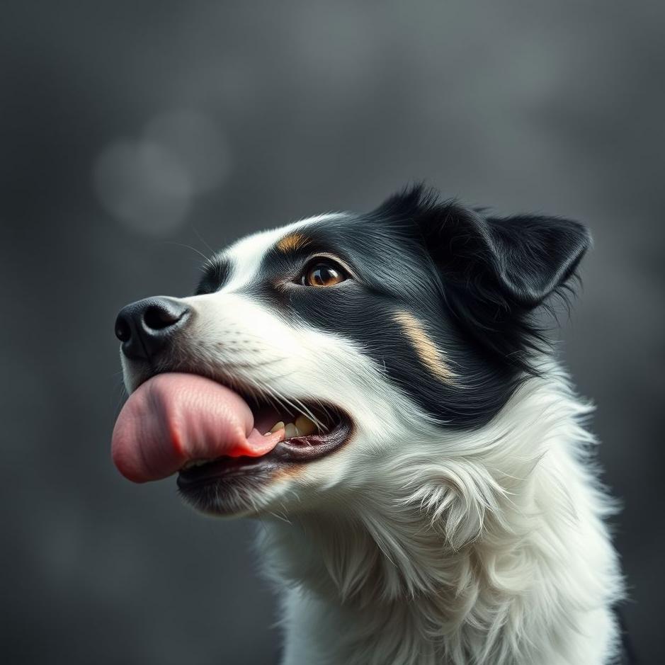 Dream : Black and white dog bite in a dream