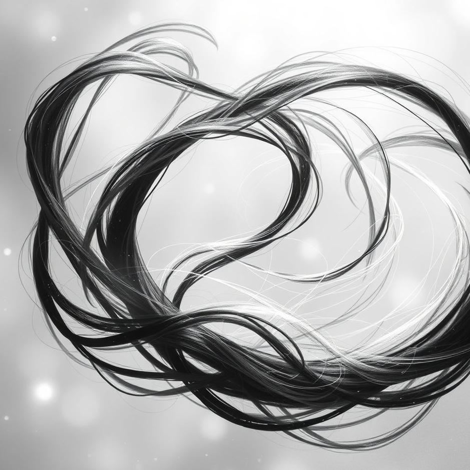 Dream : Black and white hair in a dream