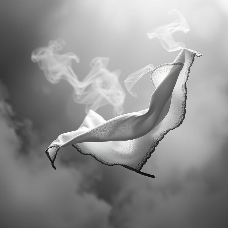Dream : Black and white handkerchief in a dream