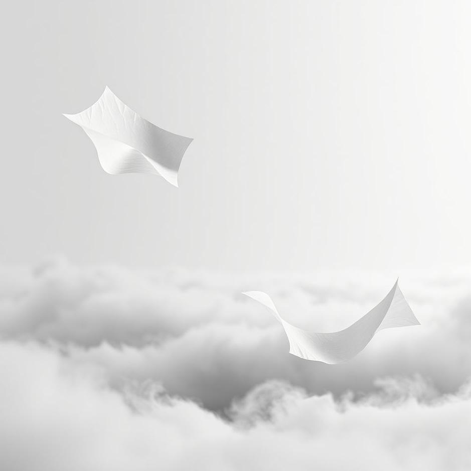 Dream : Black and white paper in a dream