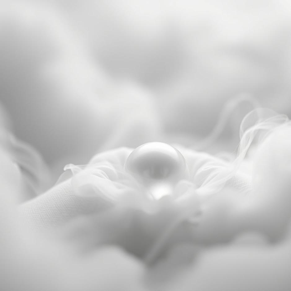 Dream : Black and white pearl in a dream