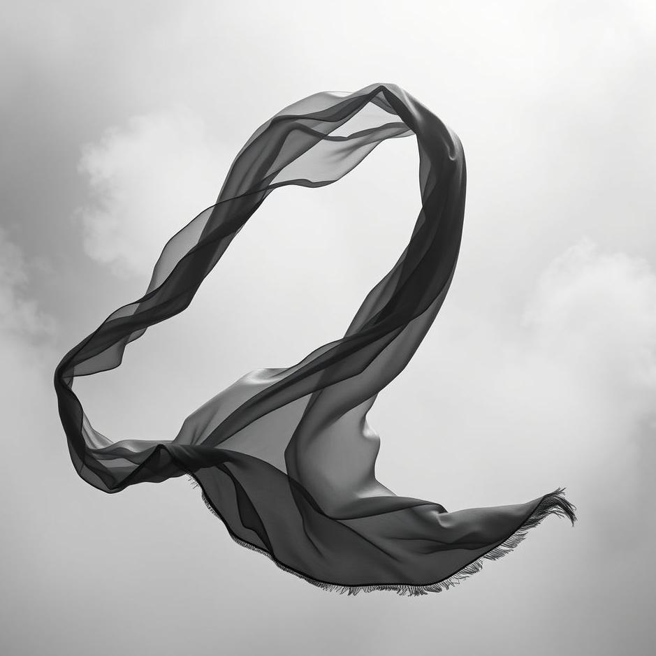 Dream : Black and white scarf in a dream