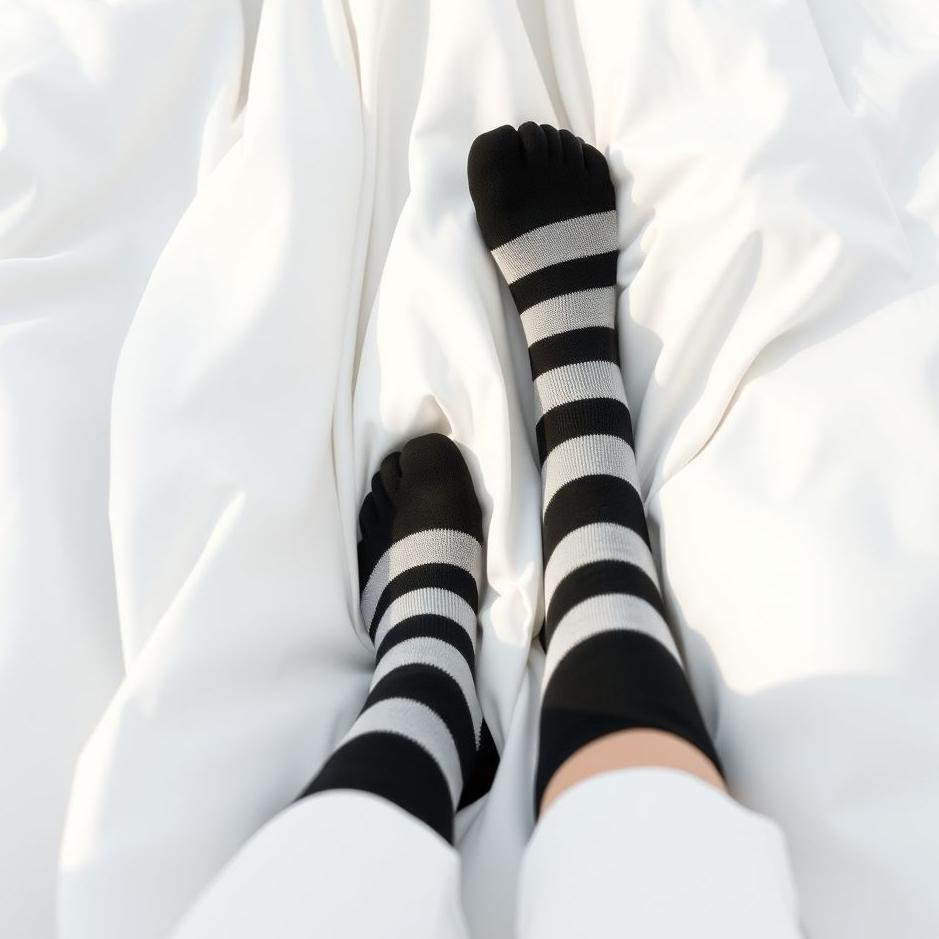 Dream : Black and white socks in a dream