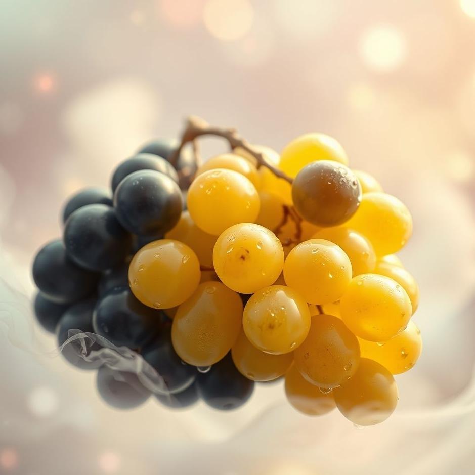 Dream : Black and yellow grapes in a dream