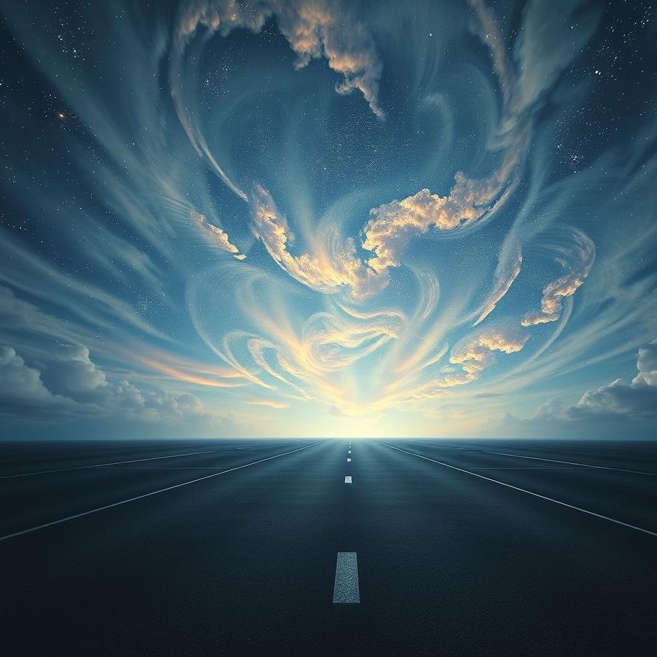 Dream : Black asphalt in a dream