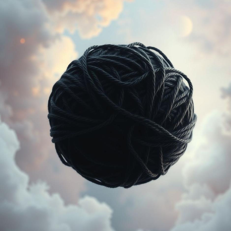 Dream : Black ball of yarn in a dream