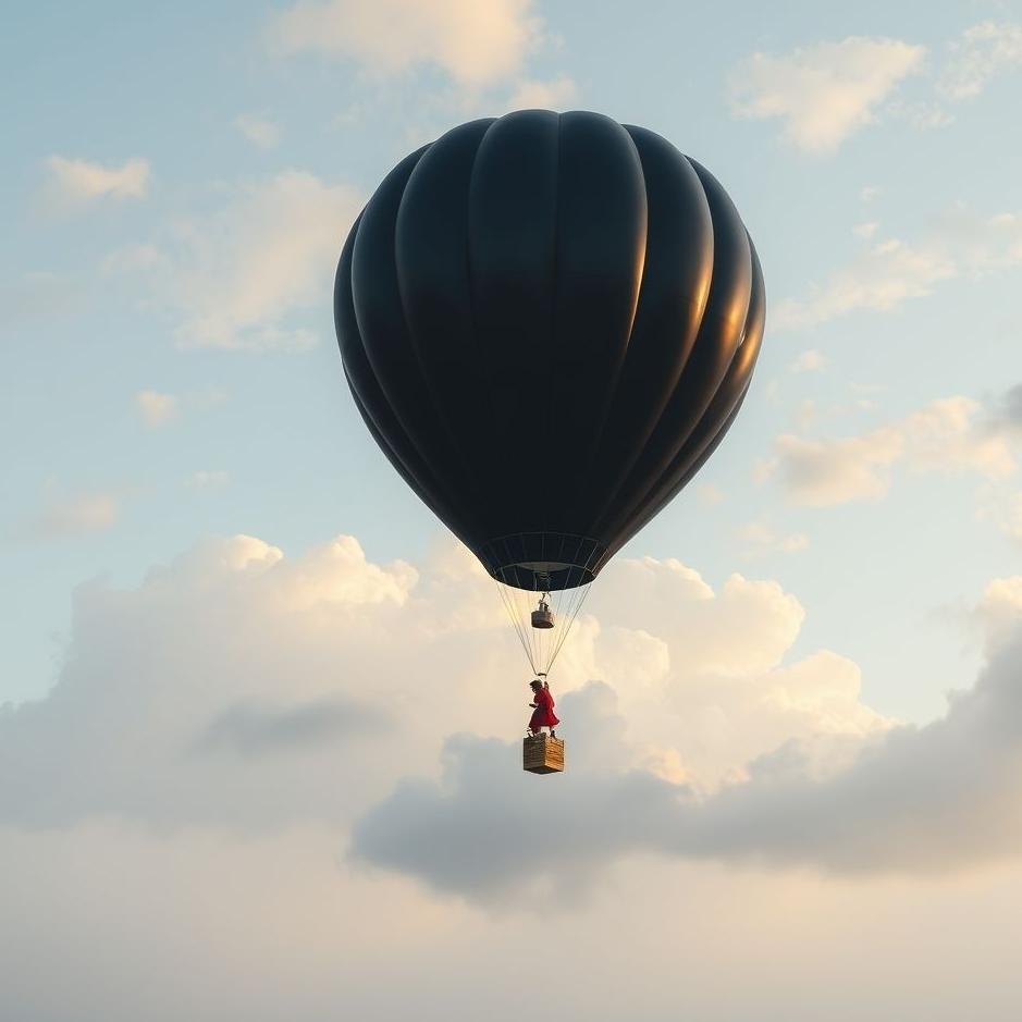 Dream : Black balloon in a dream
