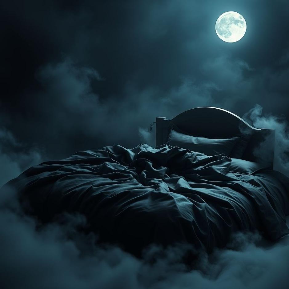 Dream : Black bedding in a dream