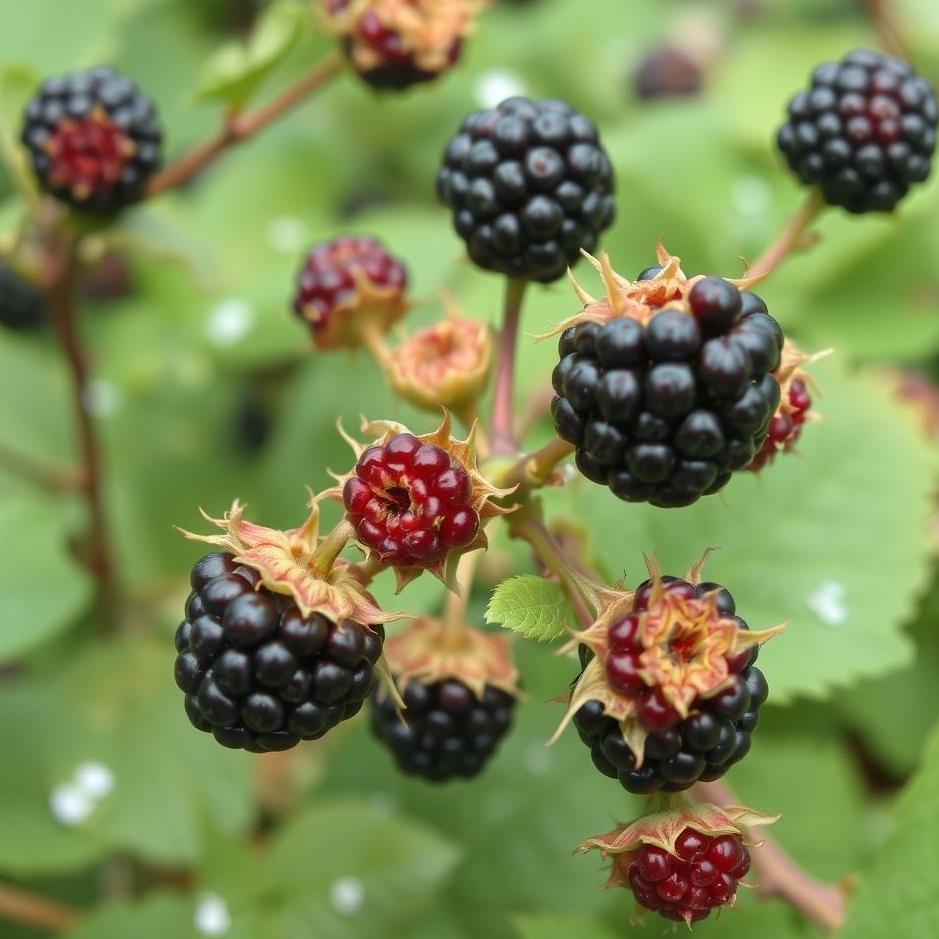 Dream : Black blackberries in a dream