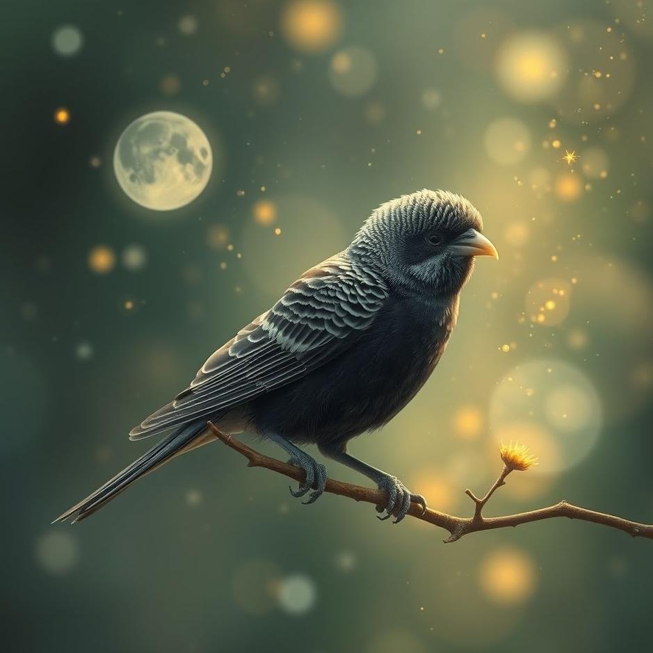 Dream : Black budgie in a dream