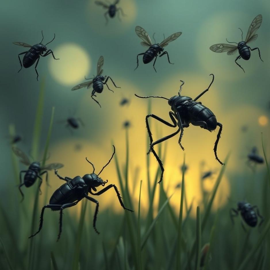 Dream : Black bugs coming at you in a dream