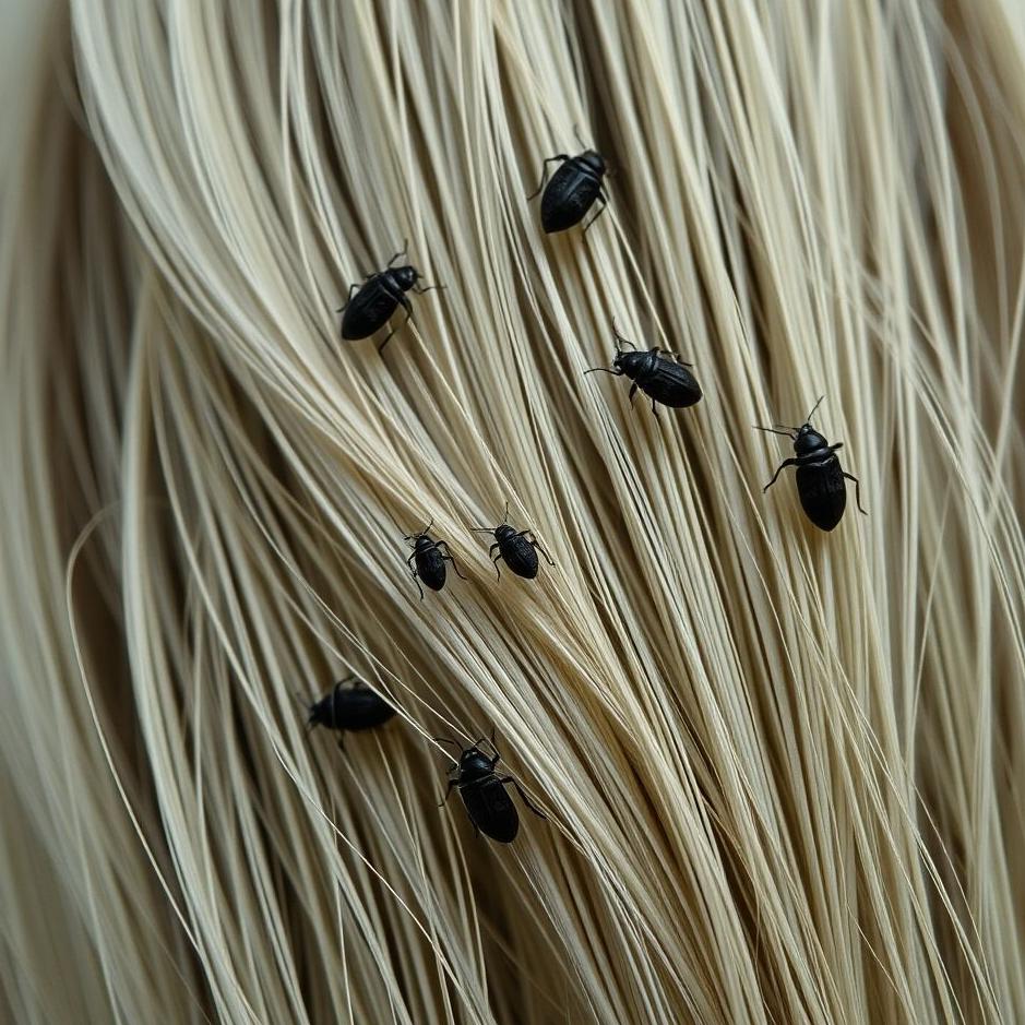 Dream : Black bugs in your hair in a dream