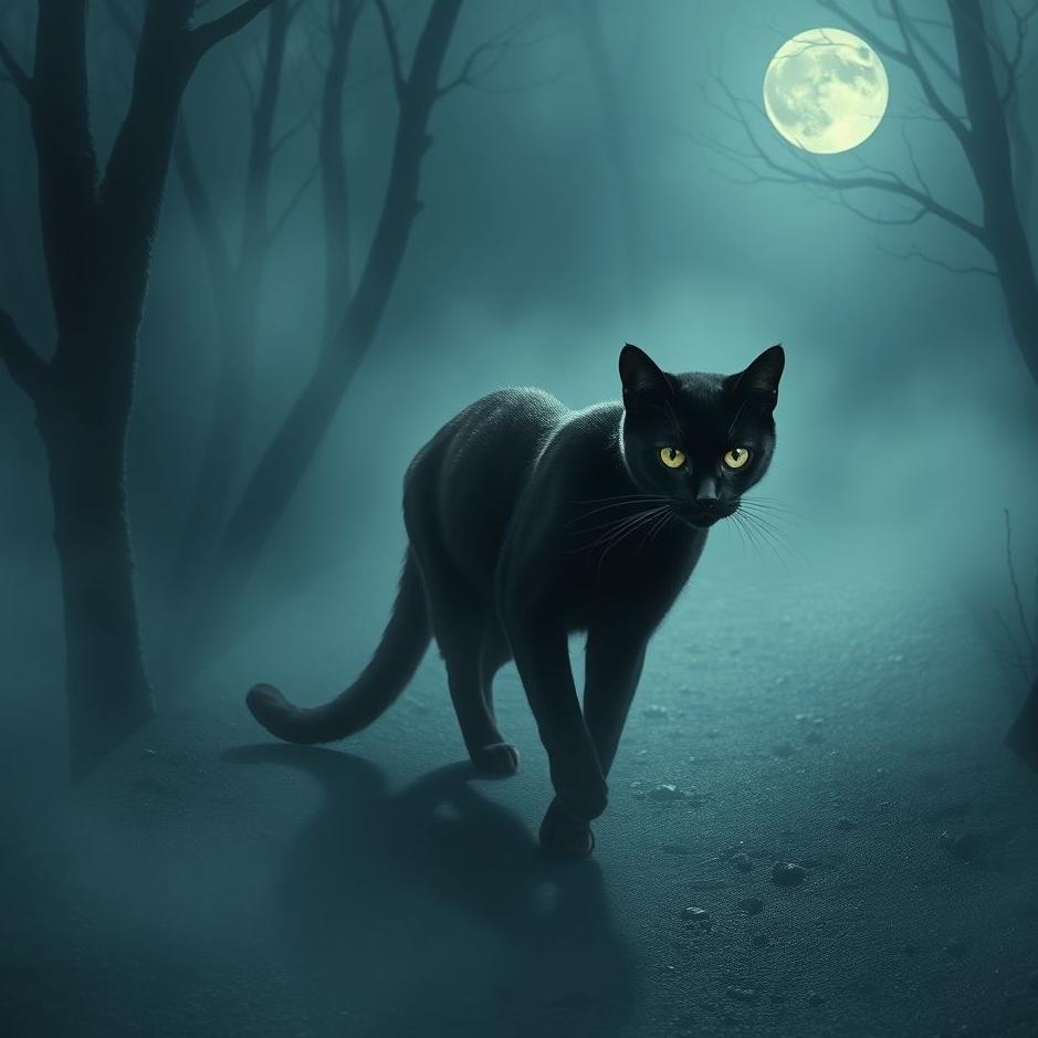 Dream : Black cat following you in a dream