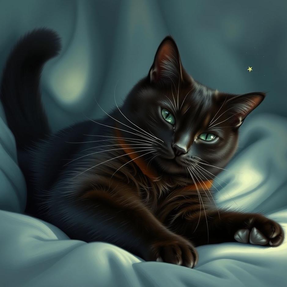 Dream : Black cat scratching in a dream