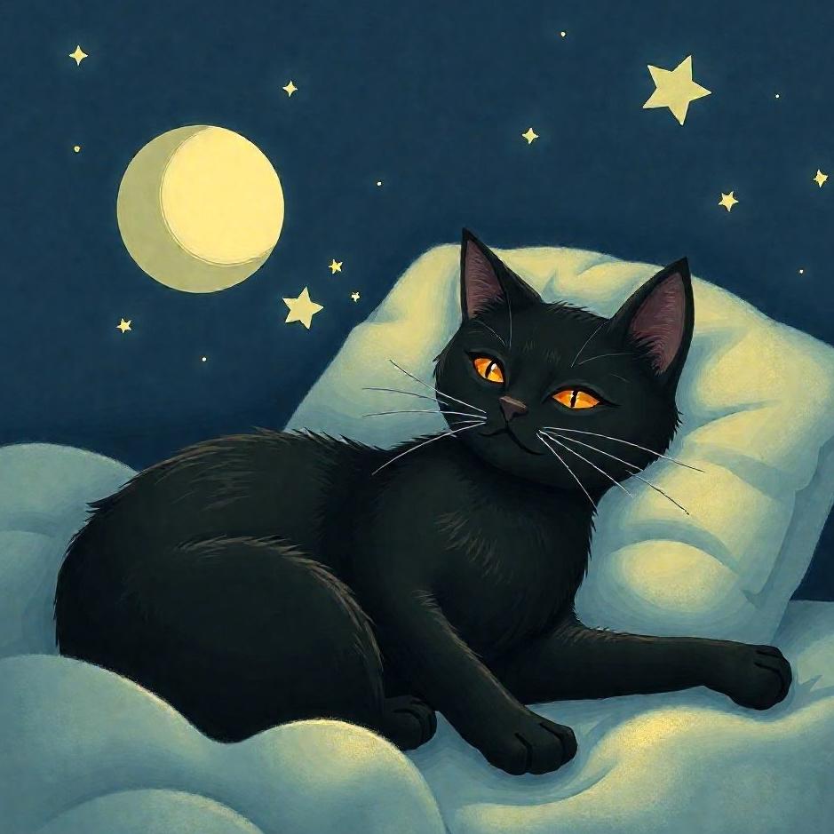Dream : Black cat talking in a dream