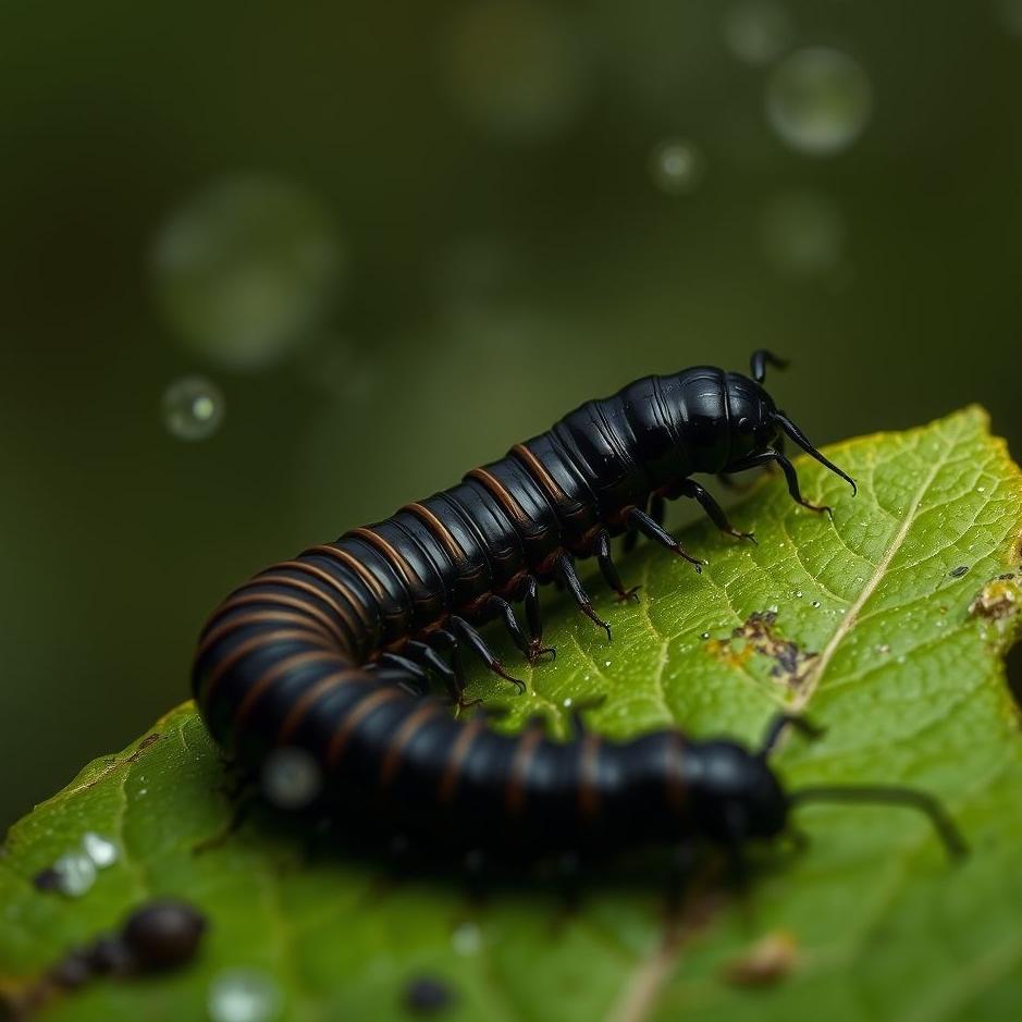 Dream : Black centipede in a dream