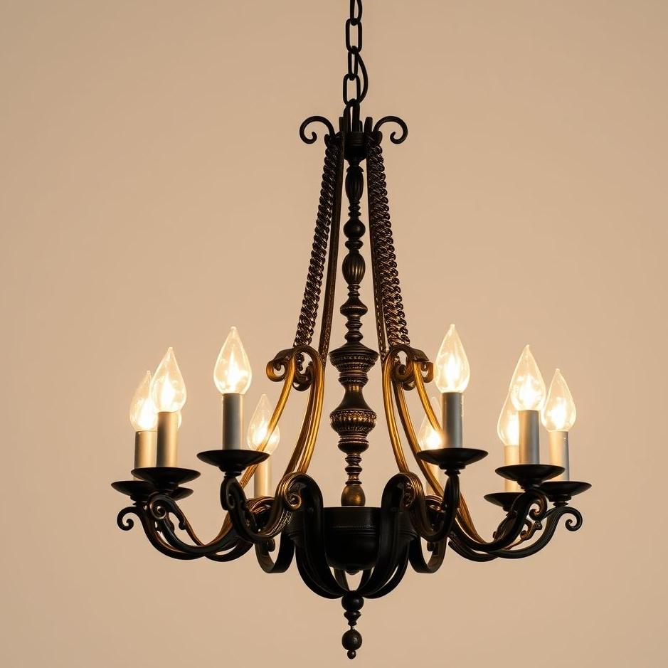 Dream : Black chandelier in a dream