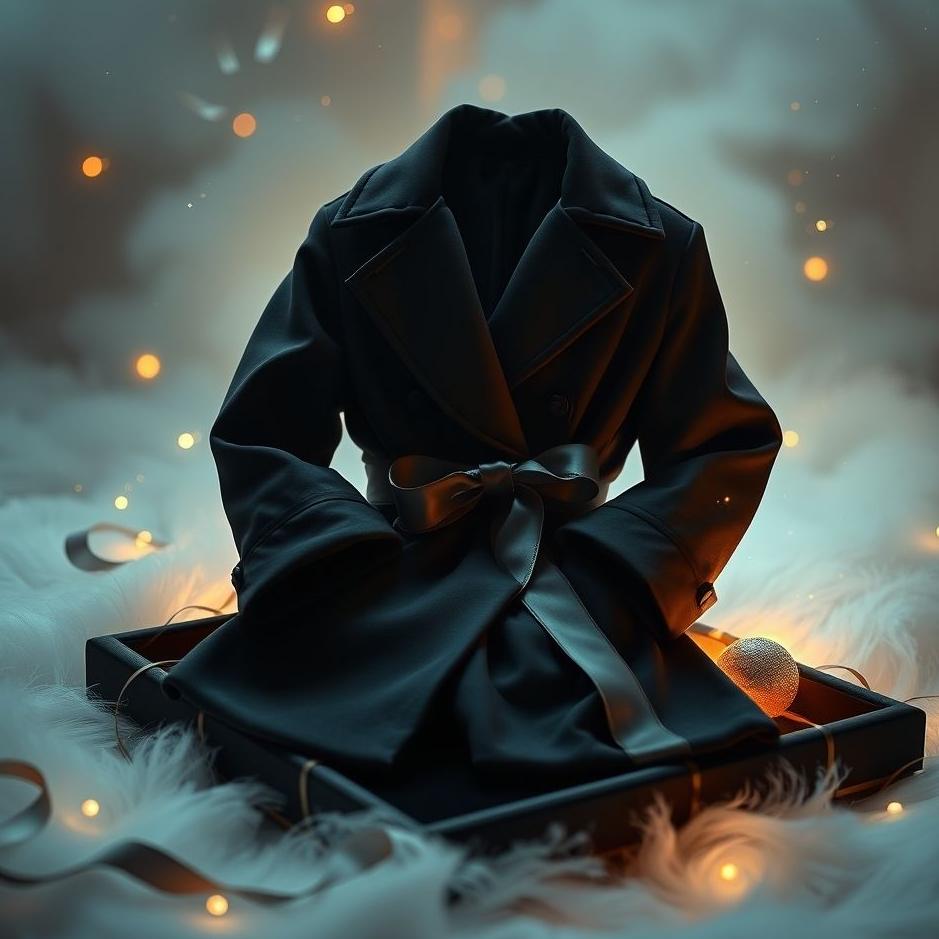 Dream : Black coat as a gift in a dream