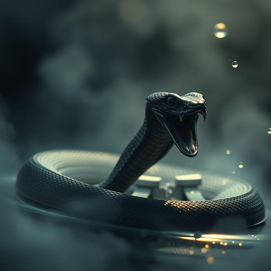 Dream : Black cobra in a dream